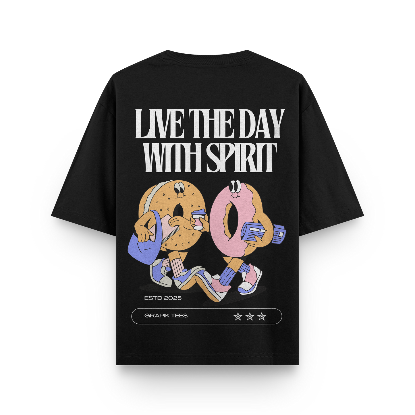 LIVE THE DAY WITH SPIRIT T-SHIRT